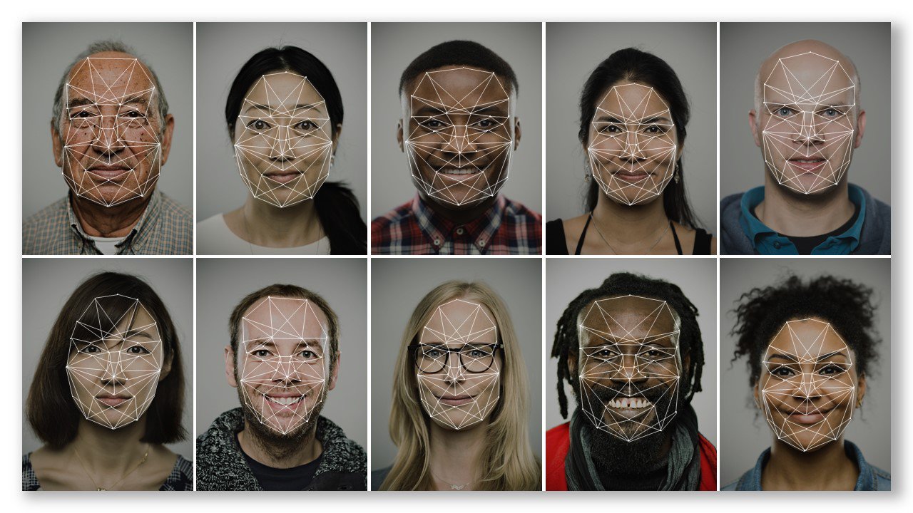 Facial recognition depends on a computer identifying the geometry of a face through a variety of visual “features”. These precise features may differ, however, by sex, race, age, and culture, requiring a diverse training data set for any such technology to be developed and implemented equitably. (Credit: Microsoft).